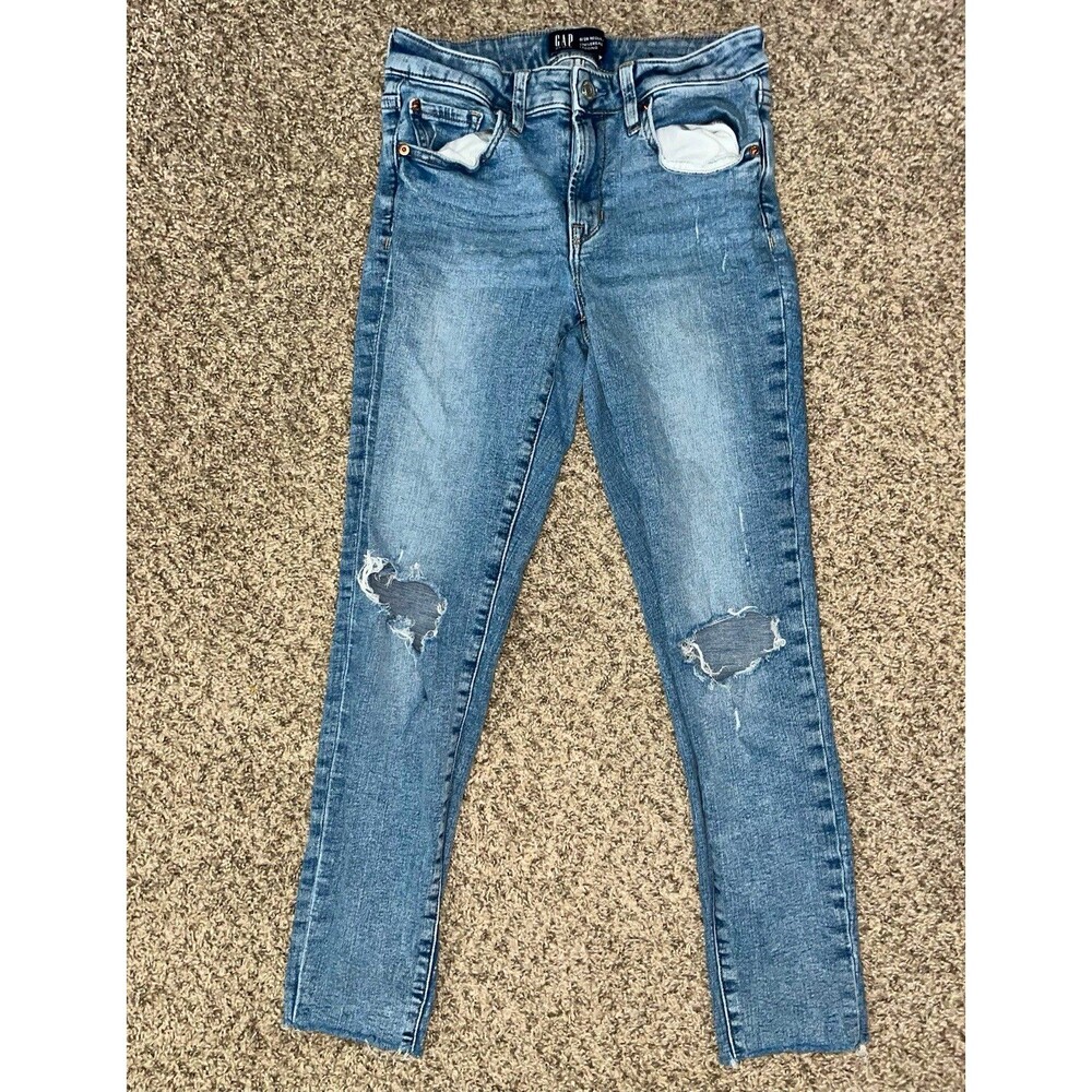 GAP Denim Universal Legging Jeans Girls Blue Denim Size 6/28 Regular